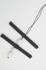 Double KI Necklace in Black and White - AleOModa